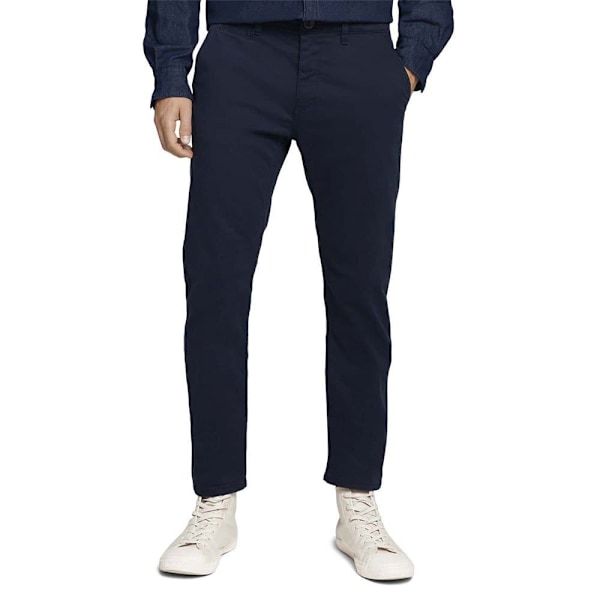 Tom Tailor Byxor Satin Stretch Blå 29 / 32 Man