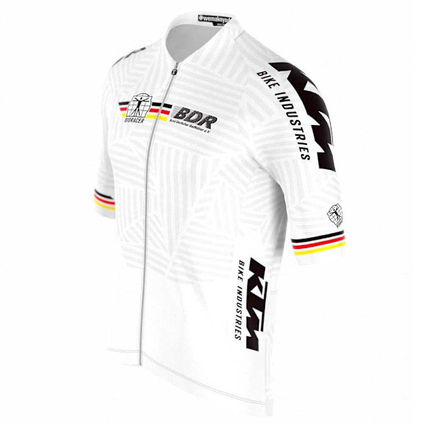 Bioracer German Icon Classic Matrix Kortærmet Trøje Hvid S Mand