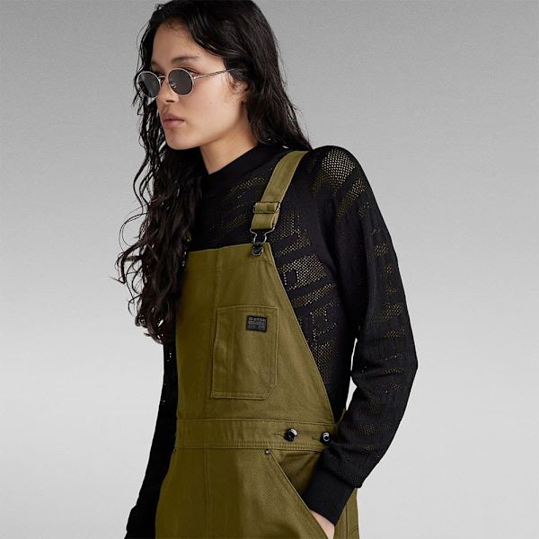G-star Jumpsuit Dungaree Grönt XS Kvinna