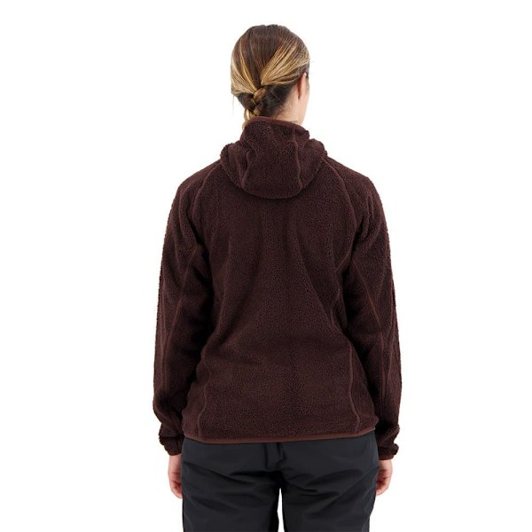 Adidas Full Dragkedja Fleece Organiser Techrock Reversible High-pile-fleece Brun L Kvinna
