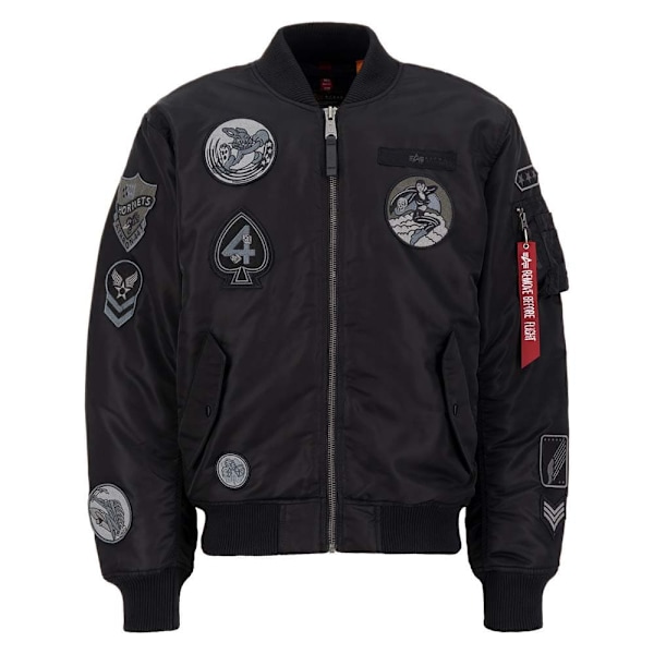 Alpha Industries Ma-1 Patch Jakke Sort S Mand