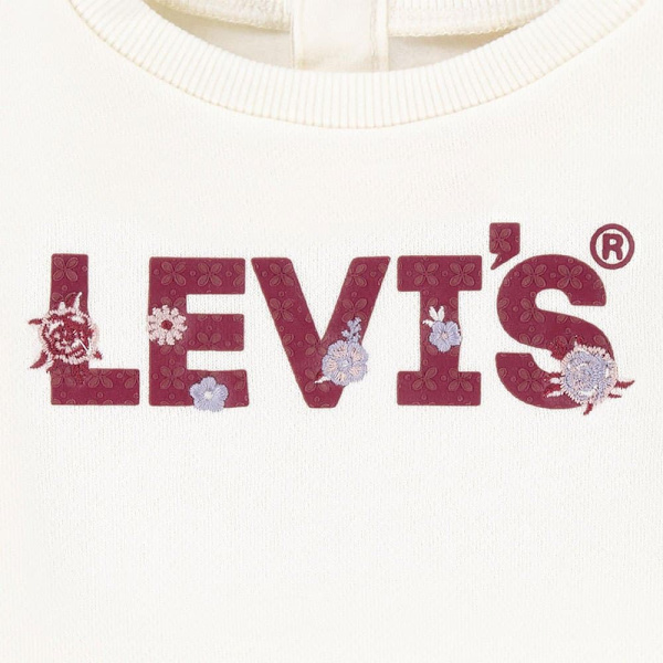 Levi´s ® Kids Tulip Hem Crew S Leggings Rød,Hvid 9 Months