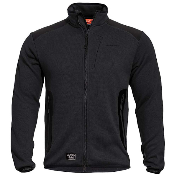 Pentagon Sweatshirt Med Fuld Lynlås Amintor Tactical Sort 2XL