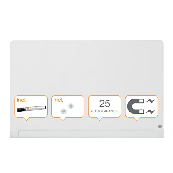 Nobo Glas Rundade Kanter Impression Pro 57´´ 1264x711 Mm Styrelse