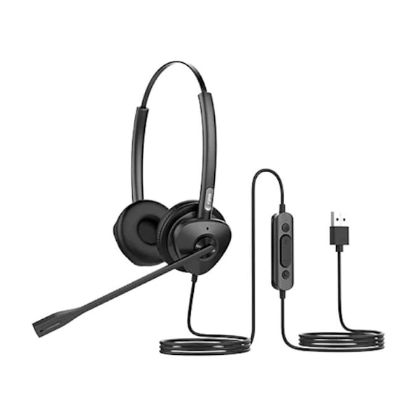 Fanvil Dobbelt Qd-rj Ht302 9 Usb Hovedtelefoner Med Mikrofon Søvfarvet