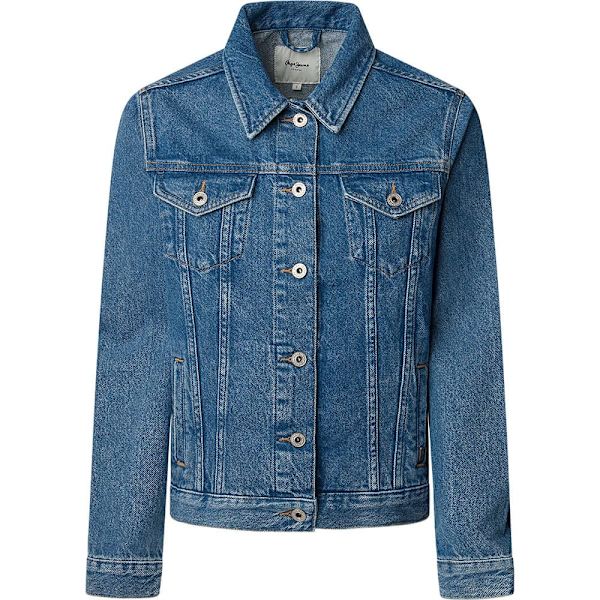 Pepe Jeans Regular Jeansjacka Blå L Kvinna