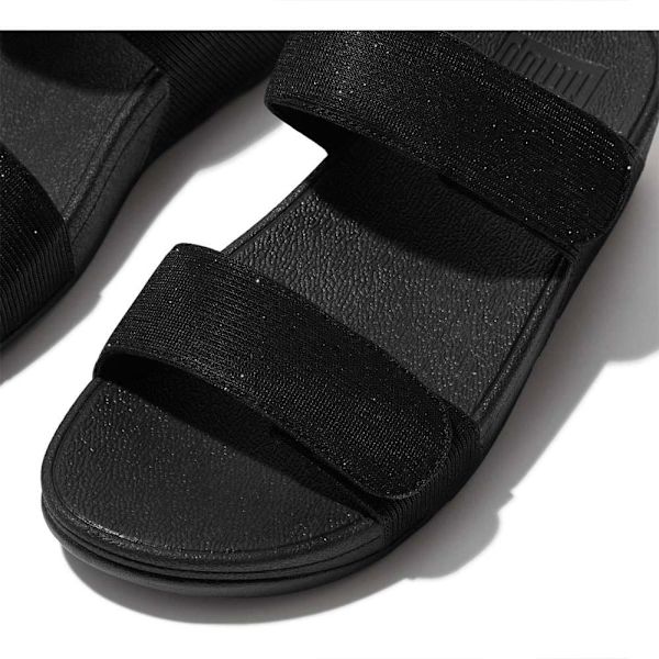 Fitflop Lulu Adjustable Shimmerlux Sandaler Svart EU 38 Kvinna