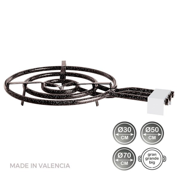 Vaello Paella Pan Gasbrännare 74187 70 Centimeter Silver