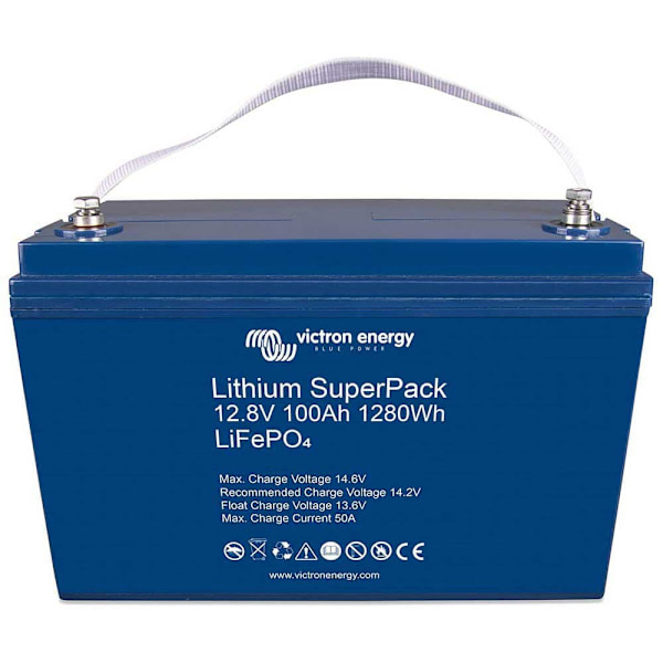 Victron Energy M8 Lithium Superpack 12.8v/100ah Batteri Transparent