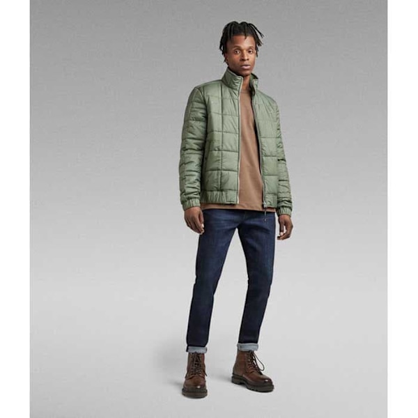 G-star Jacka Meefic Sqr Quilted Grönt S Man
