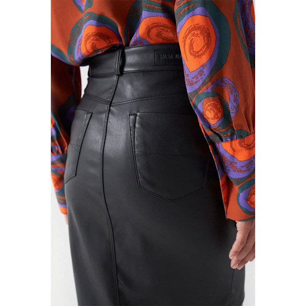 Salsa Jeans Nederdel 21006886 Regular Fit Sort 30 Kvinde
