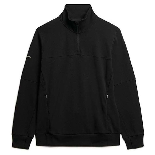 Superdry Tech Tröja Med Halv Dragkedja Svart XL Man