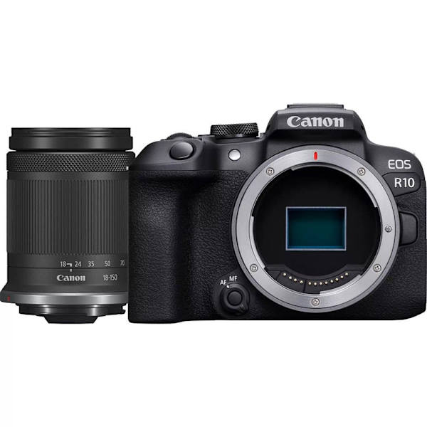 Canon Kompakt Kamera Eos R10 + Rf-s 18-150 Sort