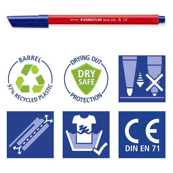 Staedtler Blandad Markera Penna Noris 326 Pack 100 Enheter