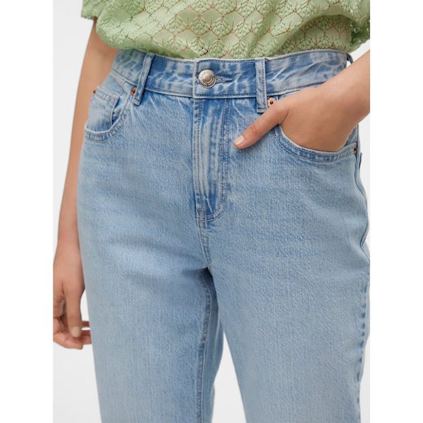 Vero Moda Tessa Straight Li3010 Højtaljede Jeans Blå 27 / 32 Kvinde