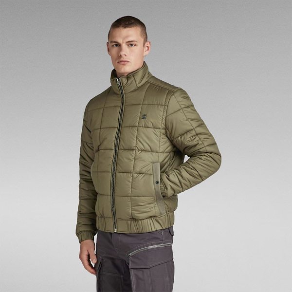 G-star Jacka Meefic Quilted Grönt S Man