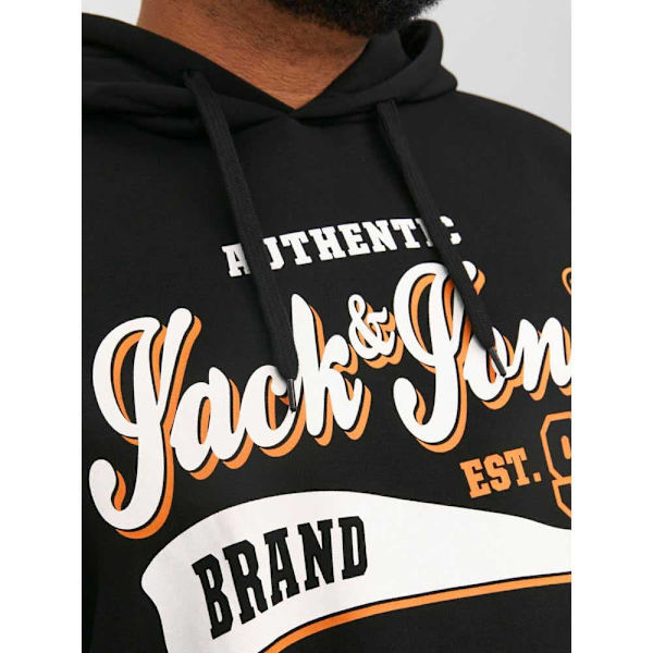 Jack & Jones Luvtröja Logo 2 Col Plus Svart 3XL Man