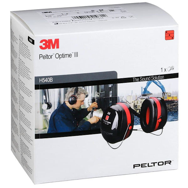 Peltor Auditive Beskyttere Optime Iii H540b Sort