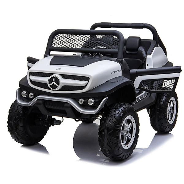 Runruntoys Auto Mercedes Benz Unimog 12v Valkoinen