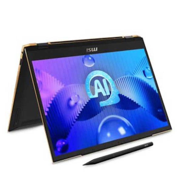 Msi Summit E13 Ai Evo A1mtg-028es 13.4´´ Ultra 7-155h/16gb/1tb Ssd Bærbar Computer Med Touchskærm  Spanish QWERTY Sort
