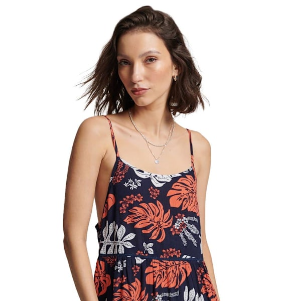 Superdry Kjole Vintage Mini Beach Cami Blå XS Kvinde