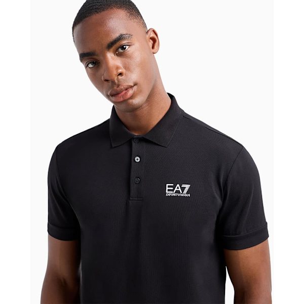 Ea7 Emporio Armani 8npf14_pjvqz Poloskjorte Sort 2XL Mand