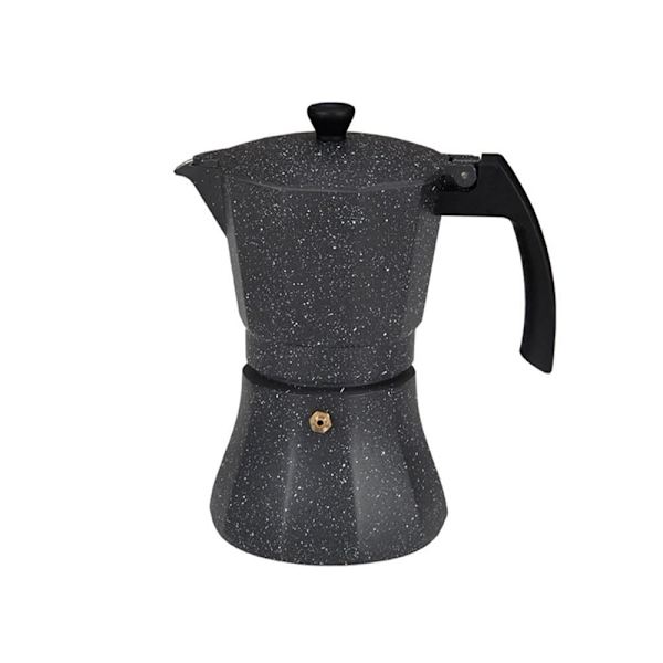 Edm Moka Kaffemaskine 76136 6 Kopper Sort One Size / EU Plug