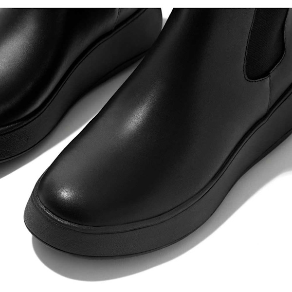 Fitflop Støvler F-mode Leather Sort EU 38 Kvinde