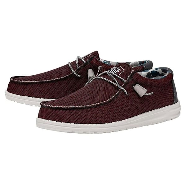Hey Dude Sko Wally Sox Triple Needle Rød EU 43 Mand