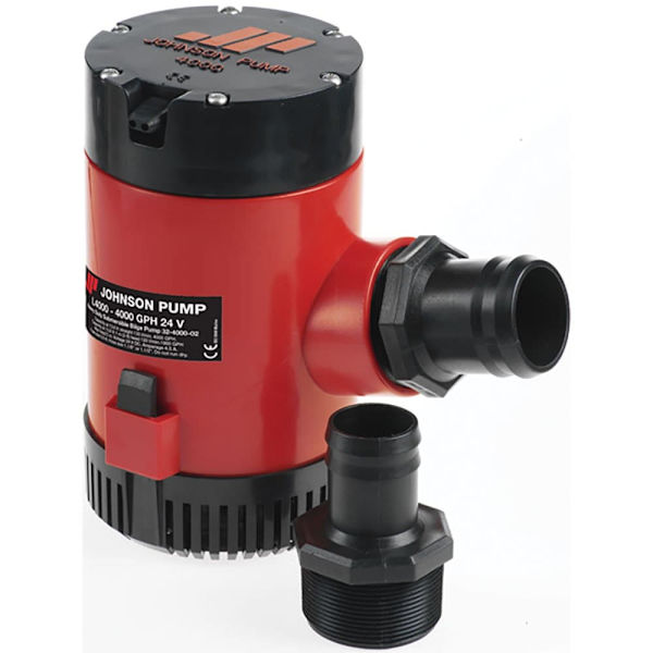Johnson Pump Länspump Heavy Duty 4000gph 24v Röd,Svart