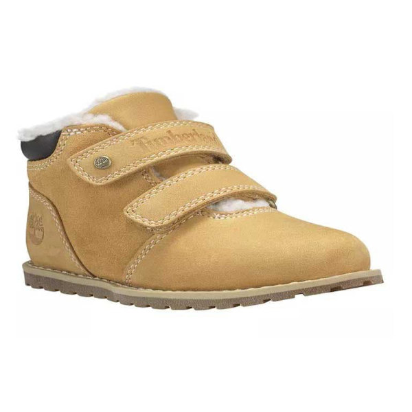 Timberland Pokey Pine Warm Lined Hook&loop Barnstövlar Beige EU 24 Pojke