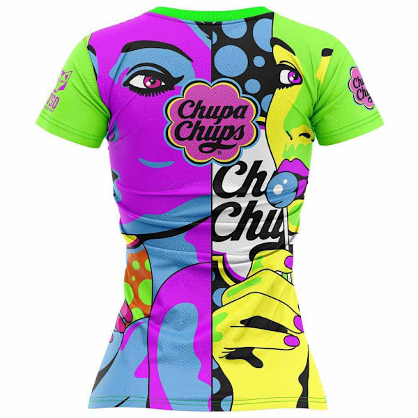 Otso Kortärmad T-shirt Chupa Chups Warhool Flerfärgad L Kvinna