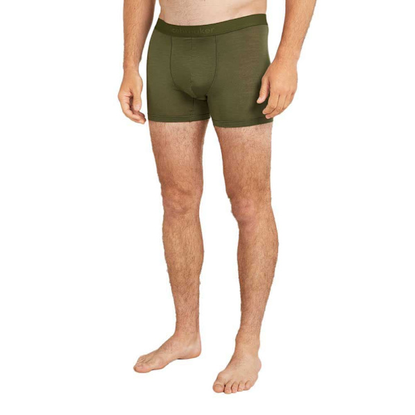 Icebreaker Merino 125 Cool-lite Anatomica Boxerit Vihreä L Mies