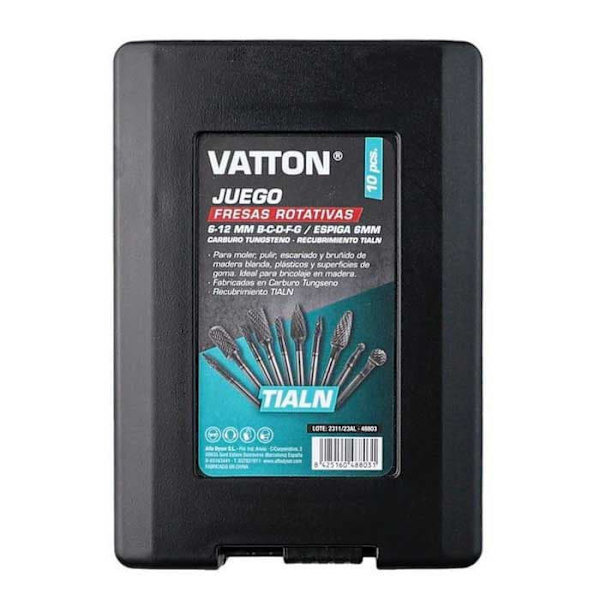 Vatton Reititin Teräsetti 10 Yksiköt