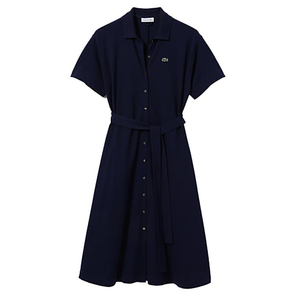 Lacoste Kjole Ef7923 Blå 38 Kvinde