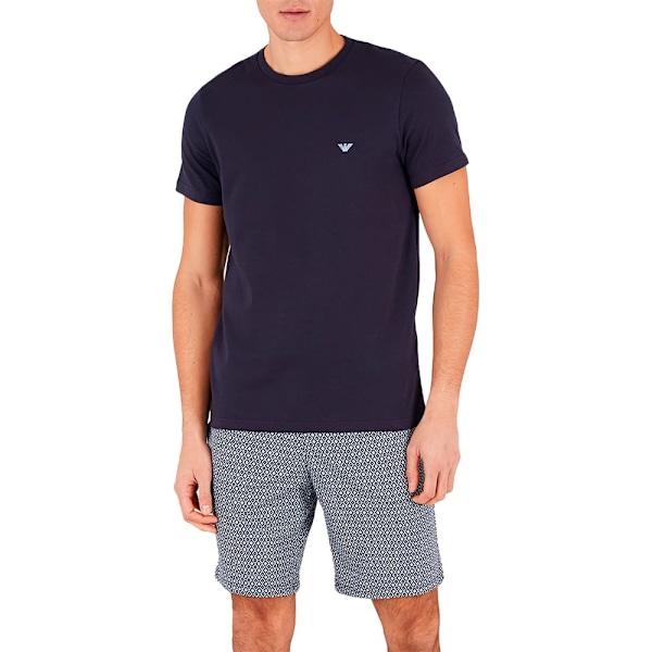 Emporio Armani 111360-4f567 Kortærmet Pyjamas Blå,Grå XL Mand