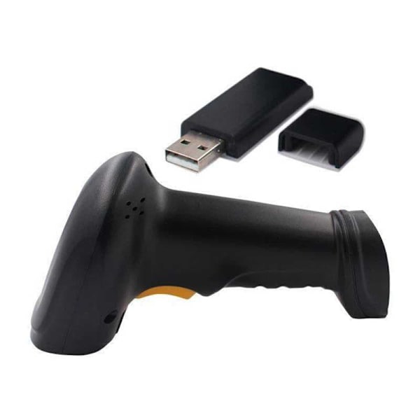 Globbaltec Stregkodescanner 1d Fast Speed Wireless 2.4g Sort