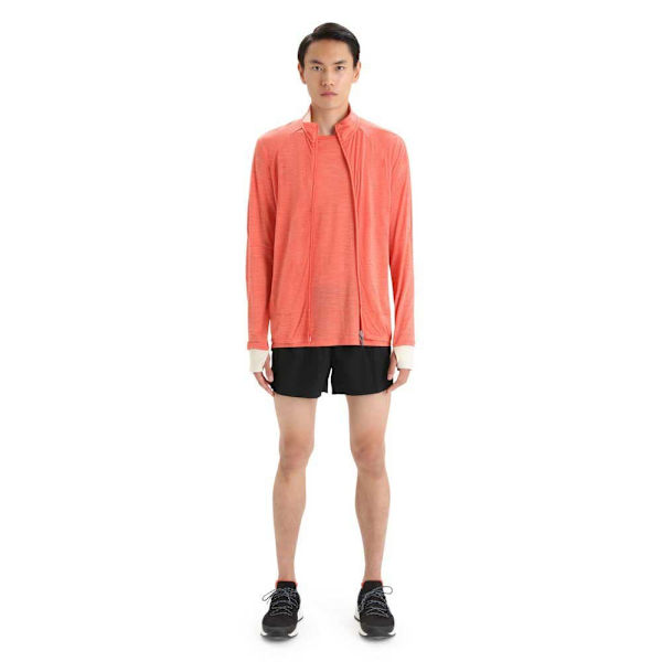 Icebreaker Zone Knit Zip Tröja Orange L Man