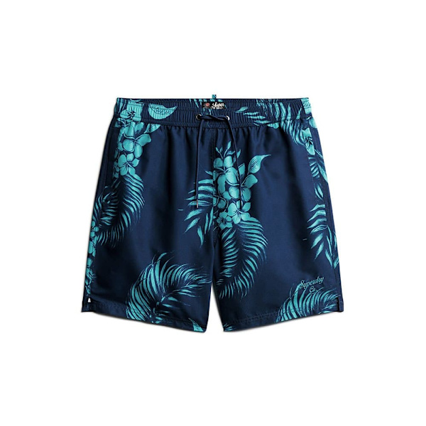 Superdry Hawaiian Print 17´´ Badbyxor Blå S Man