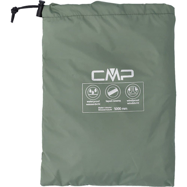 Cmp Rain Fix Hood 32x5807 Jakke Grøn 3XL Mand