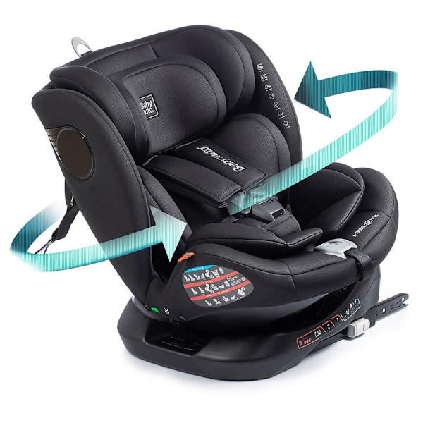 Babyauto Bilsæde Anura I-size 40 150 Giratoria Isofix Top Tether Sort