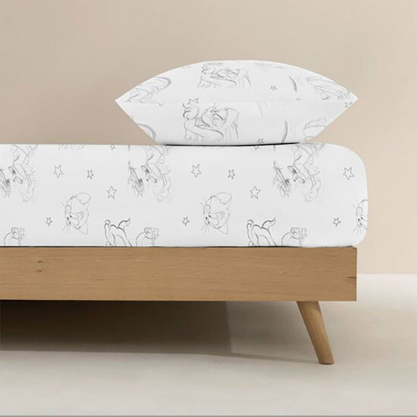 Play Fabrics Tom & Jerry 100% Bomuld Tilpasset Lagen Til 180x Seng 200 Cm