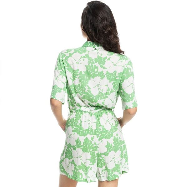 Roxy Real Yesterday Playsuit Grönt M Kvinna