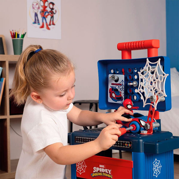 Smoby Trolley Diy Spidey Rød