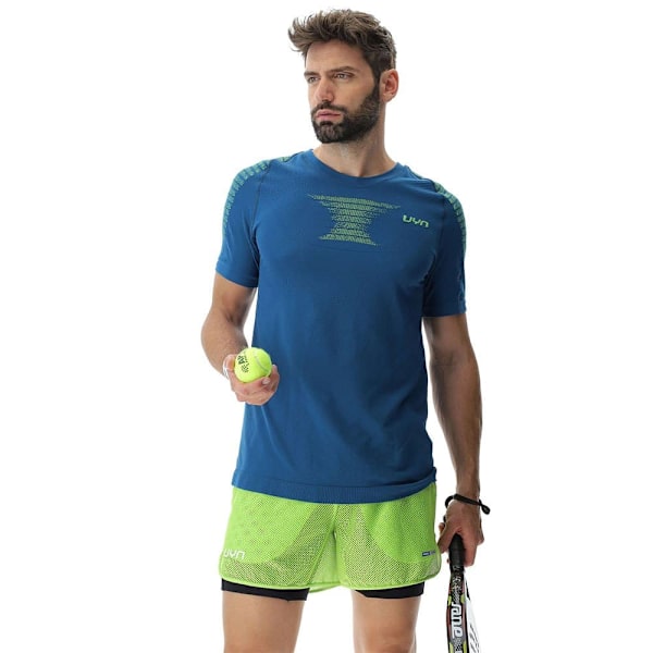 Uyn Kortærmet T-shirt Padel Series Smash Blå M Mand