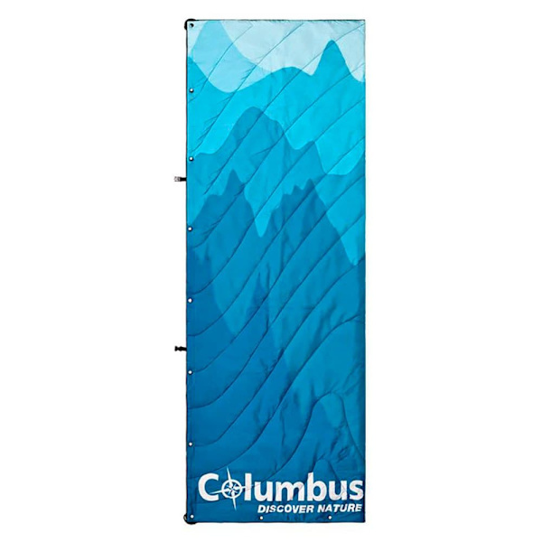 Columbus Tæppe Waves Blå