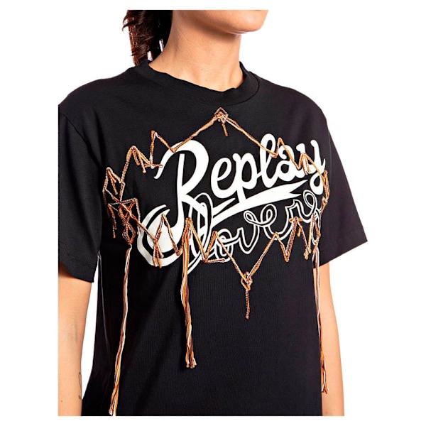 Replay Kortærmet T-shirt W3591c.000.23188p Sort M Kvinde