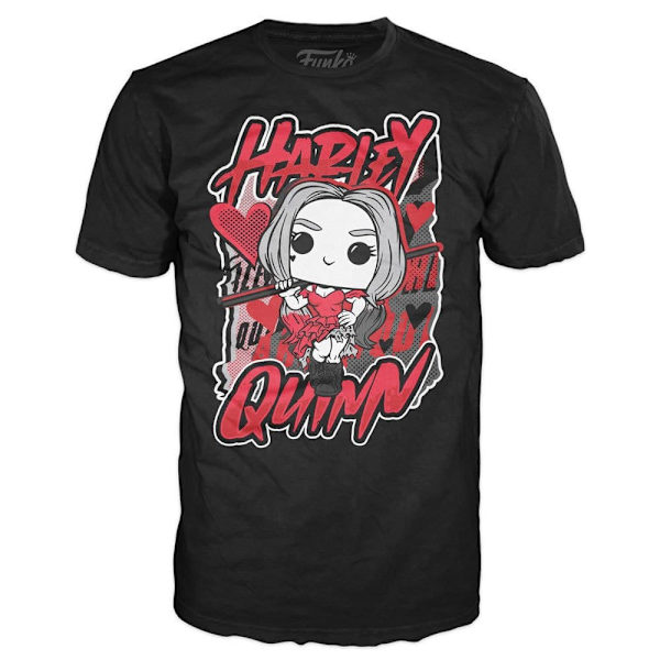 Funko Pop And Tee Dc Comics Escuadron Suicida Harley Quinn Punainen M