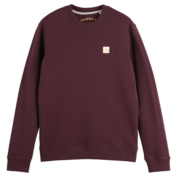Scotch & Soda Sweatshirt Badge Rød L Mand