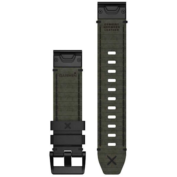 Garmin Læderrem Quickfit 22 Sort